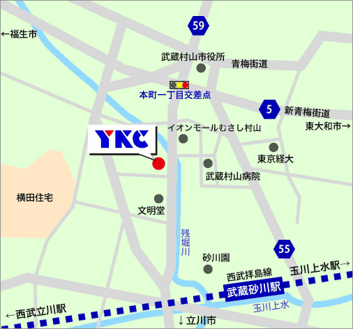 株式会社ワイケーシー 案内図